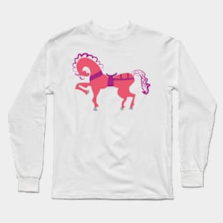 Pink HORSE Long Sleeve T-Shirt